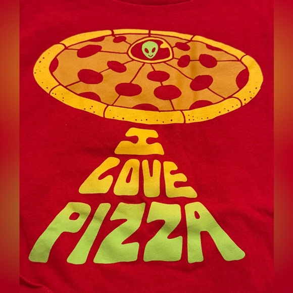 Boys Old Navy Pizza and Alien Long Sleeve Tee - Picture 5 of 7